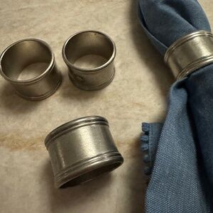 Pottery Barn brushed nickel napkin ring